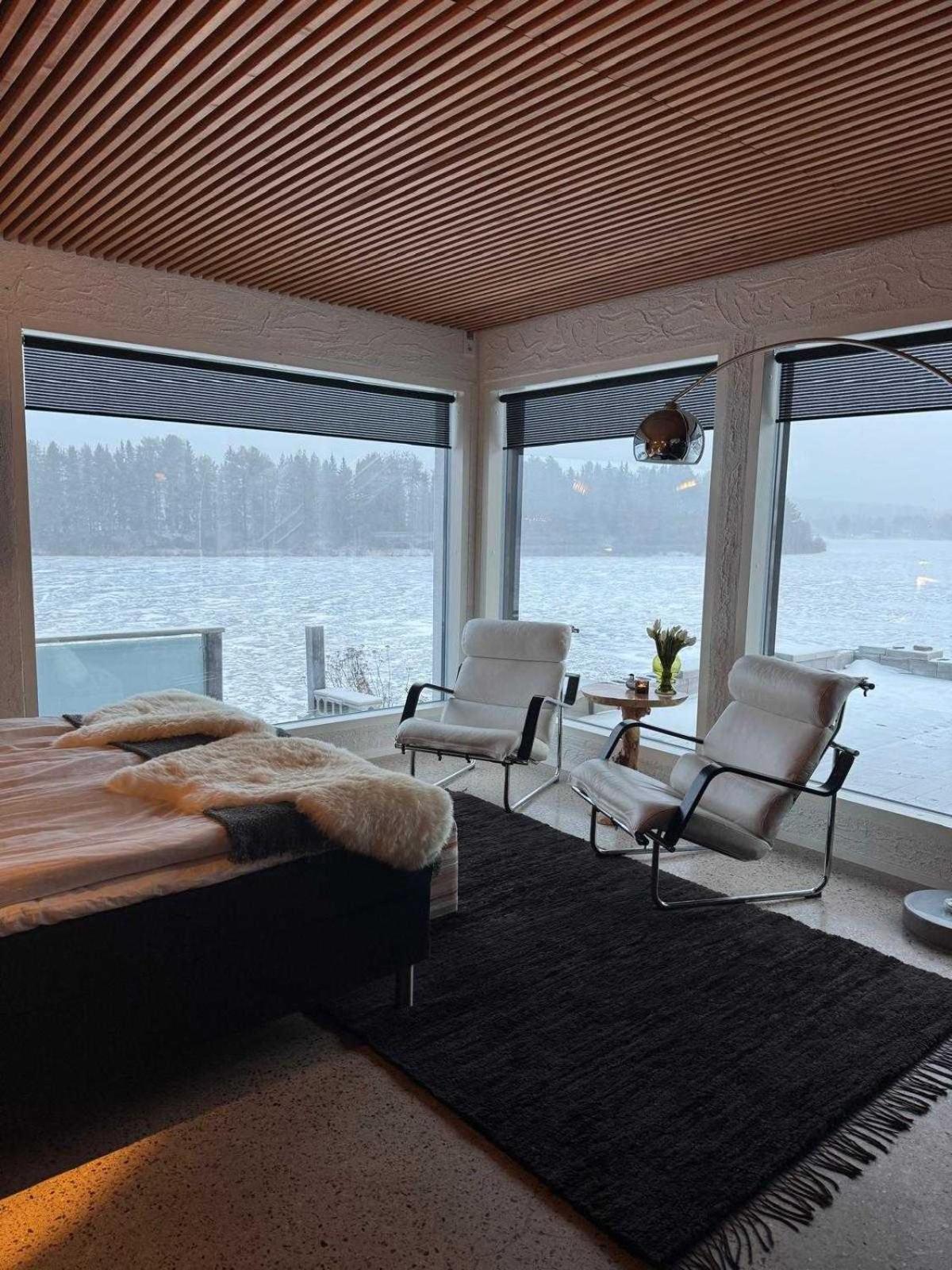 Northern Lights River Nest Villa Rovaniemi Ngoại thất bức ảnh