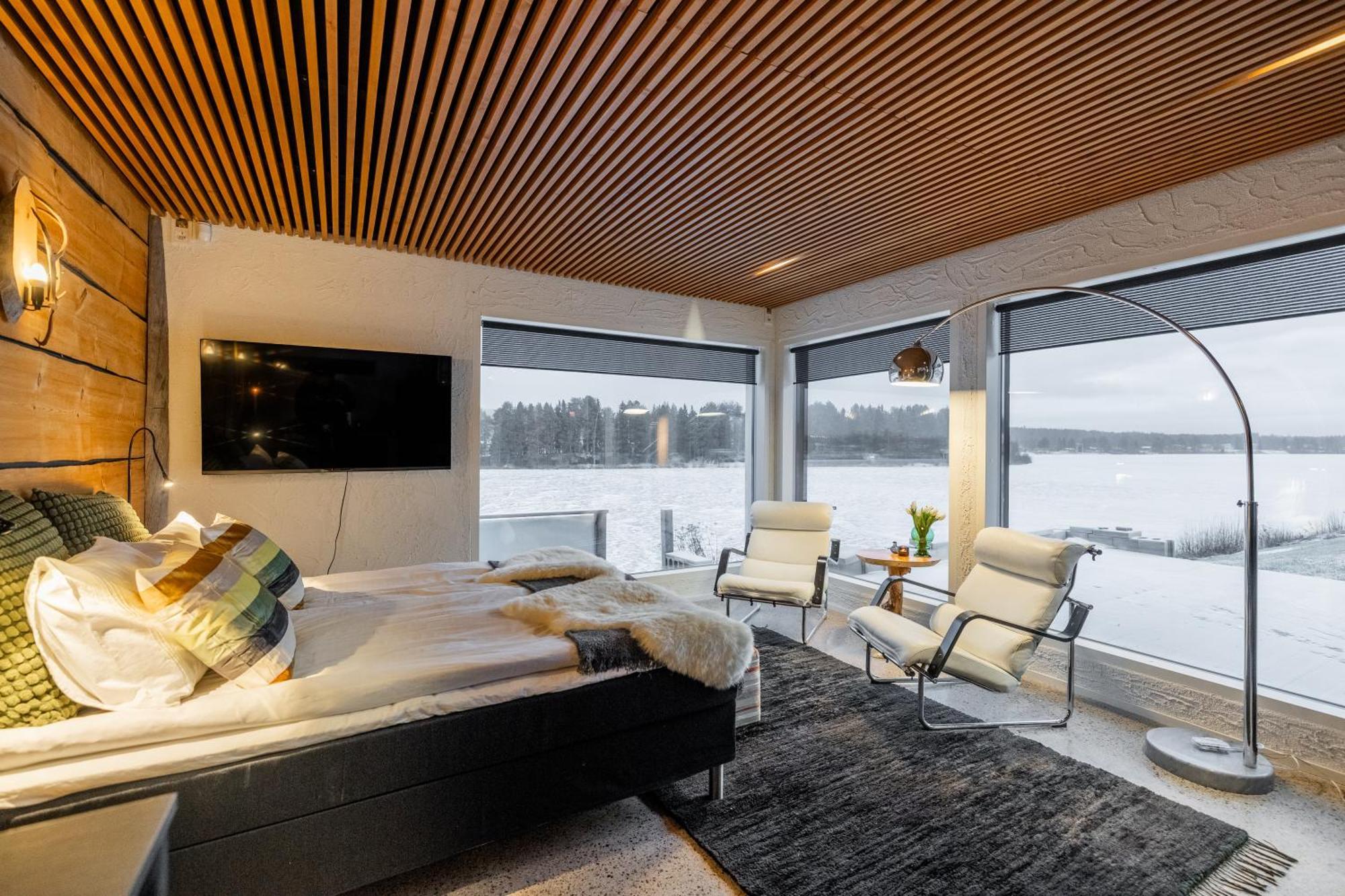 Northern Lights River Nest Villa Rovaniemi Ngoại thất bức ảnh